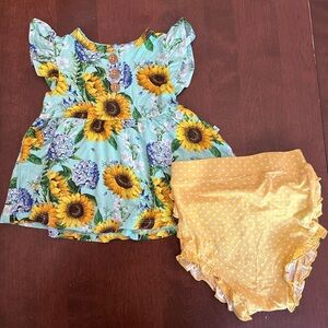 Posh Peanut Sunflowers Twirl Dress 18-24 Months